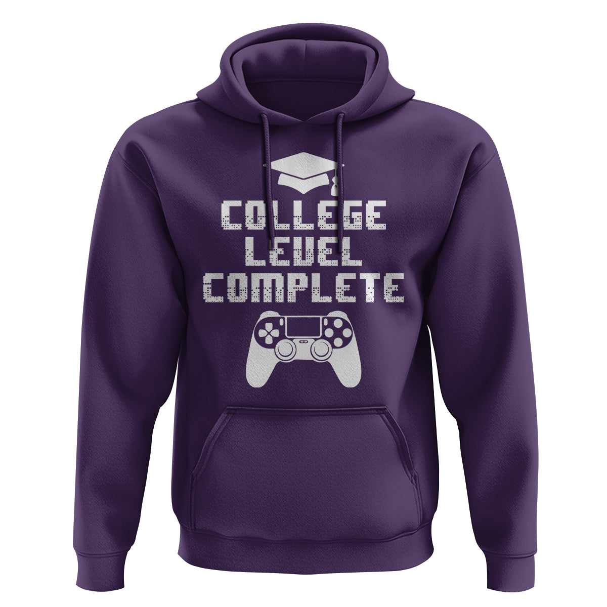 Graduation Gamer Hoodie College Level Complete Video Game Player Lover - Wonder Print Shop