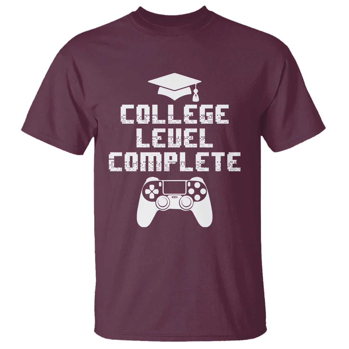 Graduation Gamer T Shirt College Level Complete Video Game Player Lover - Wonder Print Shop