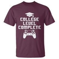 Graduation Gamer T Shirt College Level Complete Video Game Player Lover - Wonder Print Shop