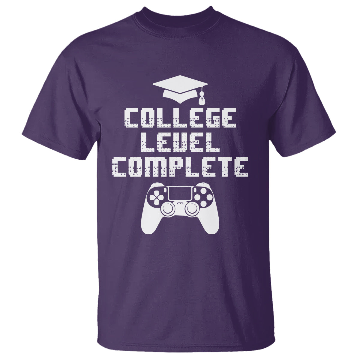 Graduation Gamer T Shirt College Level Complete Video Game Player Lover - Wonder Print Shop