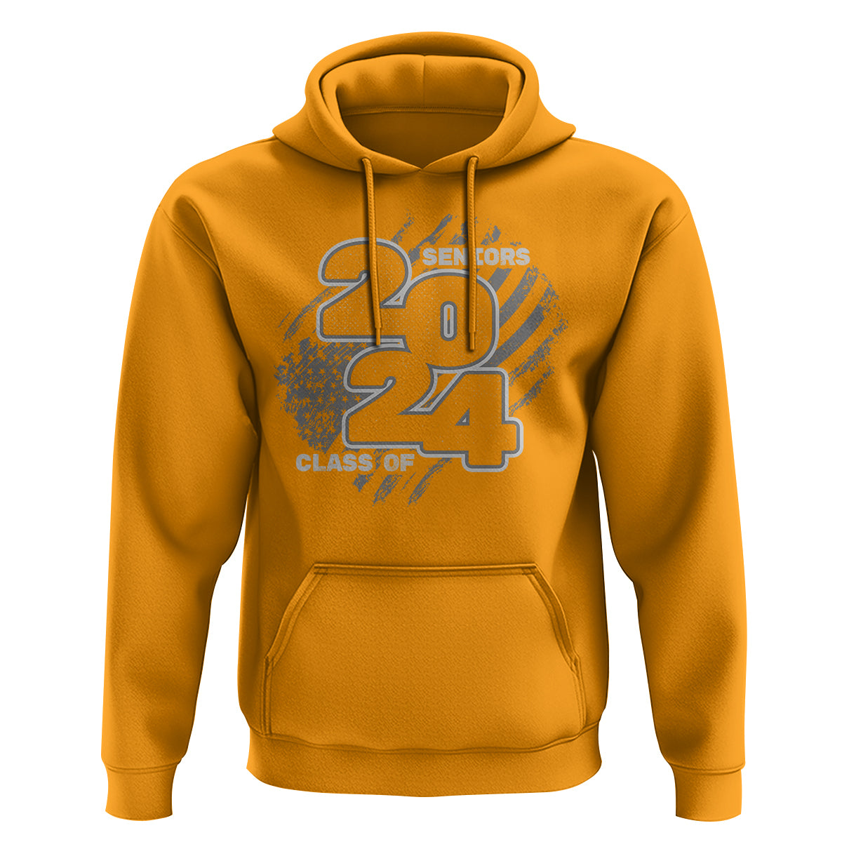 Graduation Hoodie Senior 2024 American Flag - Wonder Print Shop