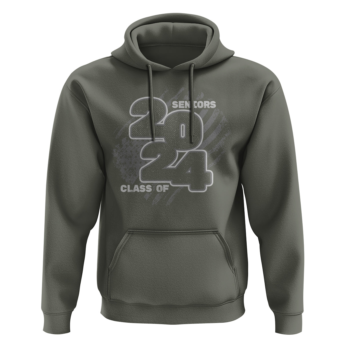 Graduation Hoodie Senior 2024 American Flag - Wonder Print Shop