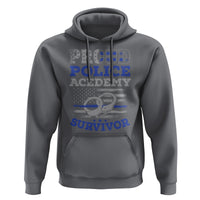 Police Academy Graduation Hoodie Proud Police Academy Survivor America Flag - Wonder Print Shop