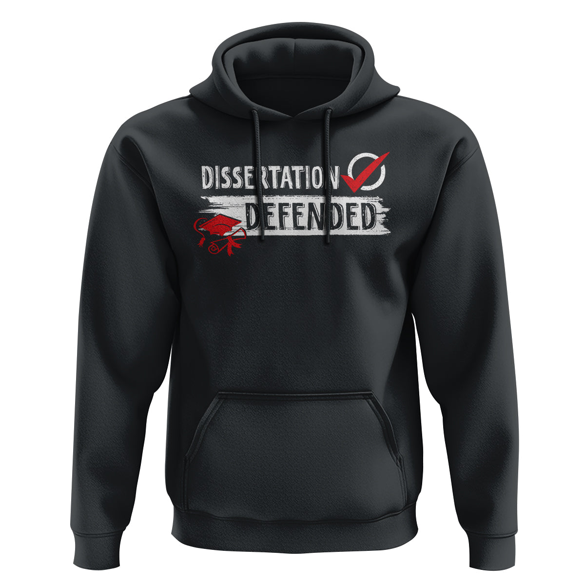 Ph.D. Graduation Hoodie Dissertation Defended PhD Graduate - Wonder Print Shop