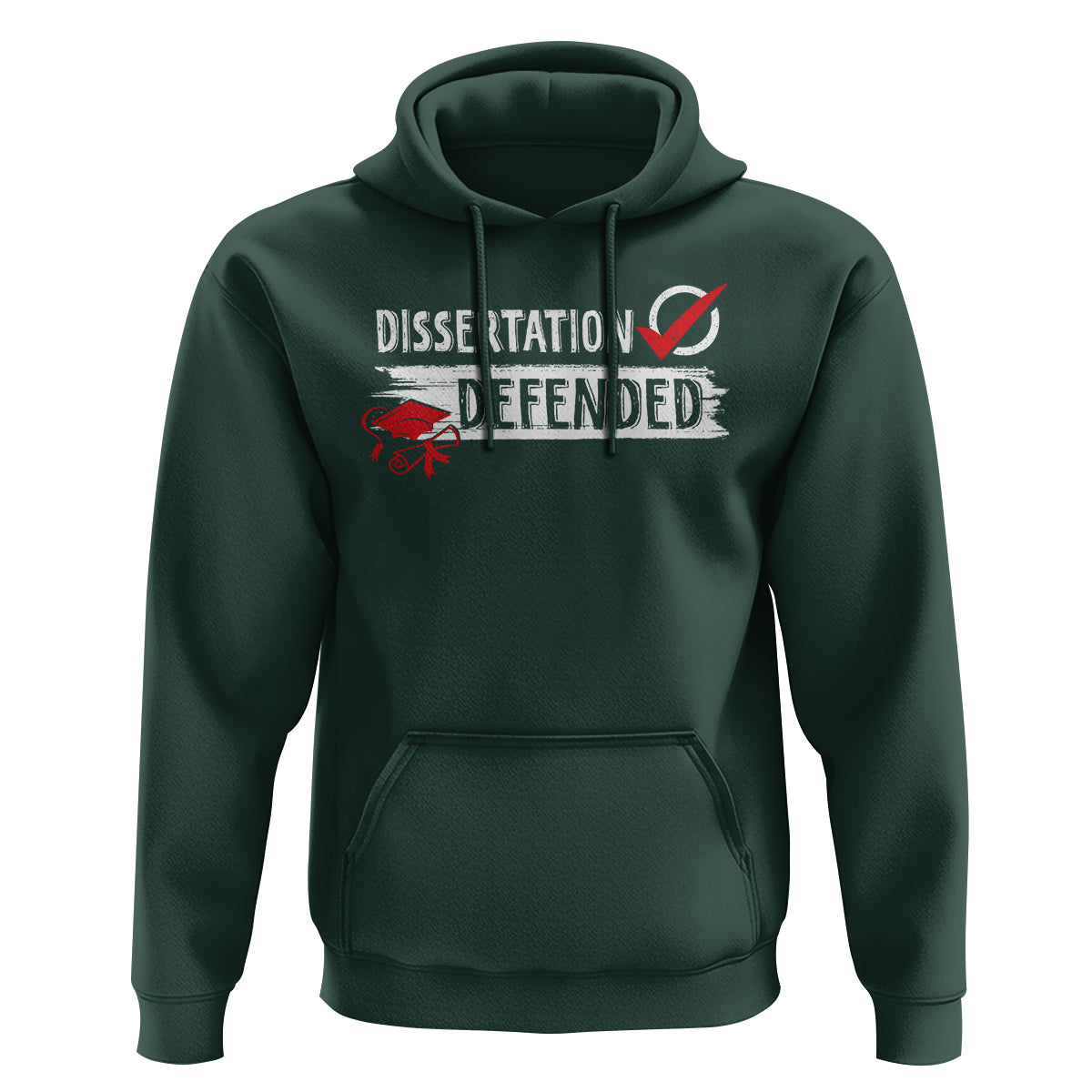 Ph.D. Graduation Hoodie Dissertation Defended PhD Graduate - Wonder Print Shop