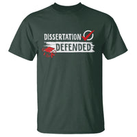 Ph.D. Graduation T Shirt Dissertation Defended PhD Graduate - Wonder Print Shop