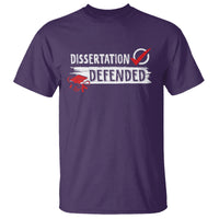 Ph.D. Graduation T Shirt Dissertation Defended PhD Graduate - Wonder Print Shop