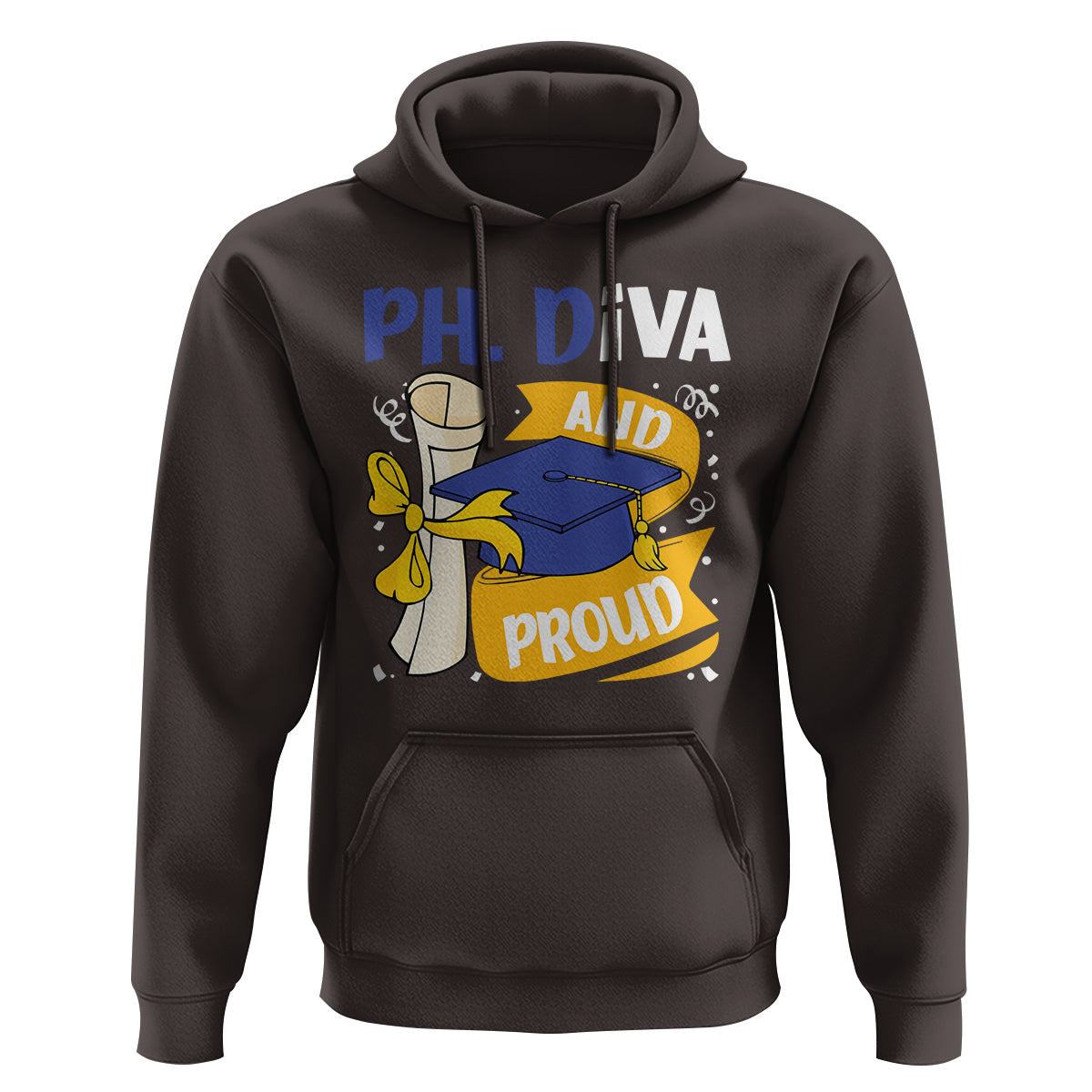 Ph.D. Graduation Hoodie Ph.Diva And Proud - Wonder Print Shop