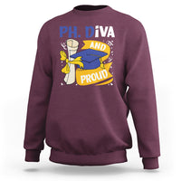 Ph.D. Graduation Sweatshirt Ph.Diva And Proud - Wonder Print Shop