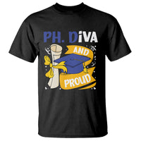 Ph.D. Graduation T Shirt Ph.Diva And Proud - Wonder Print Shop