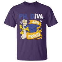 Ph.D. Graduation T Shirt Ph.Diva And Proud - Wonder Print Shop