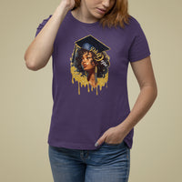 Ph.D. Graduation T Shirt For Women Ph.Dope Black Afro Woman Doctorate Student Graduate - Wonder Print Shop