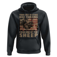 Lion Patriot Hoodie Your First Mistake Was Thinking I Was One Of The Sheep - Wonder Print Shop