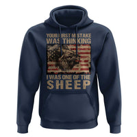 Lion Patriot Hoodie Your First Mistake Was Thinking I Was One Of The Sheep - Wonder Print Shop