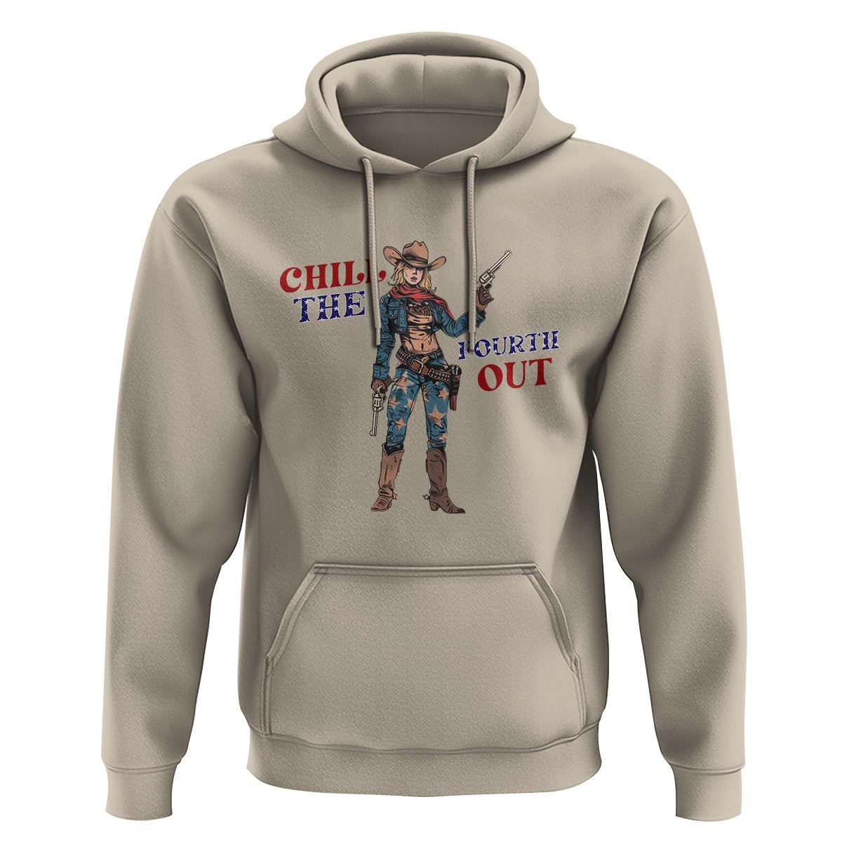 4th Of July Hoodie Chill The Fourth Out American Women - Wonder Print Shop