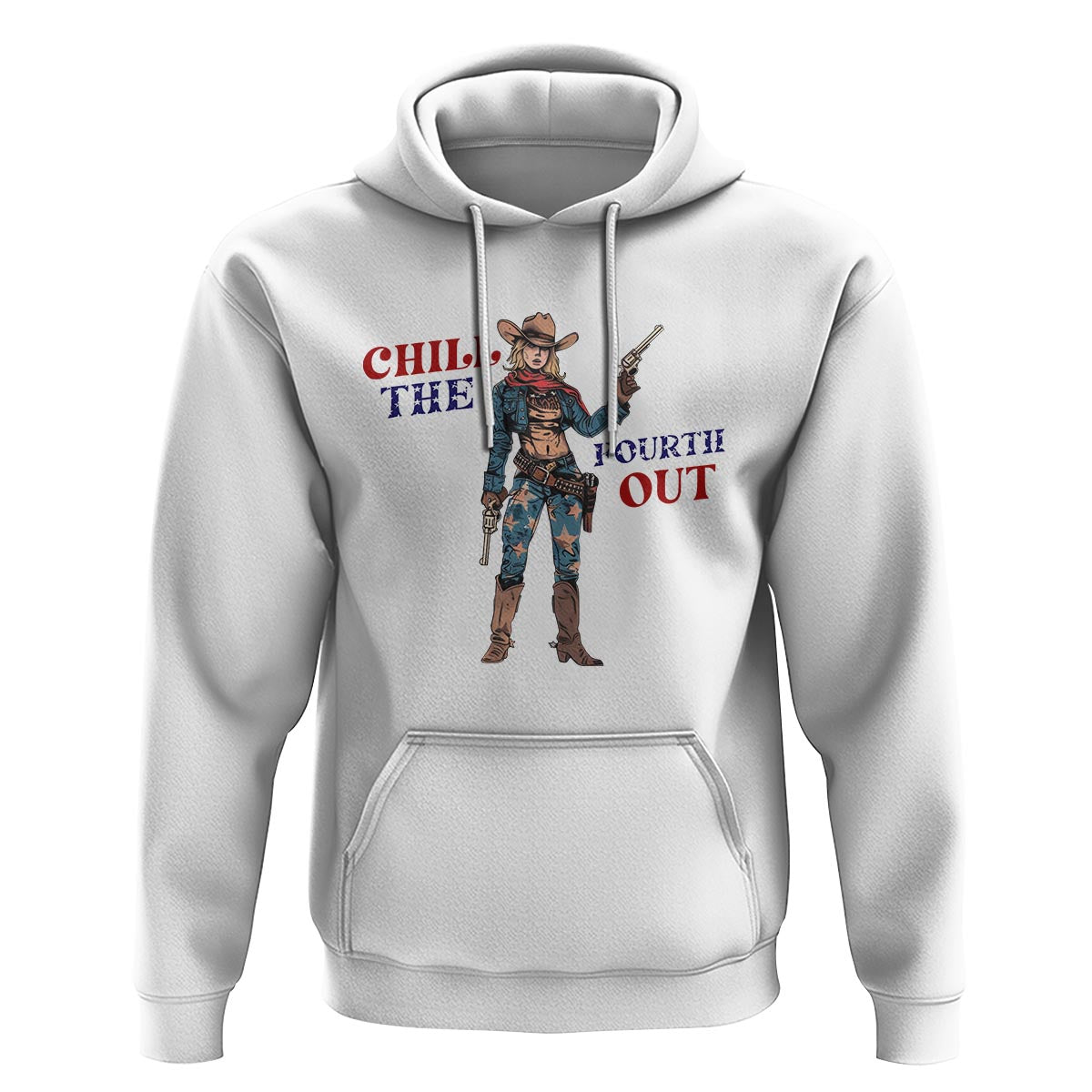 4th Of July Hoodie Chill The Fourth Out American Women - Wonder Print Shop