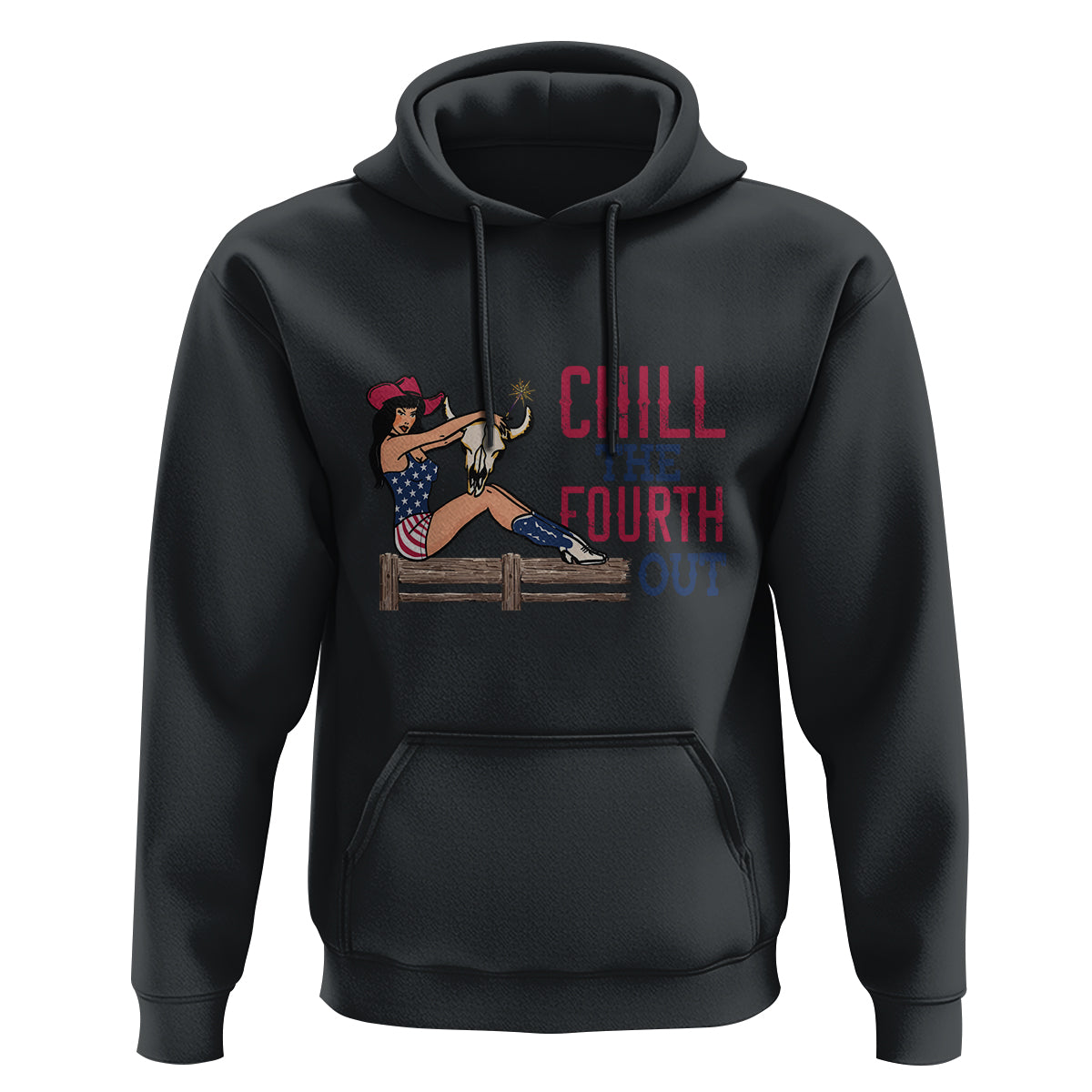4th Of July Hoodie Chill The Fourth Out American Women - Wonder Print Shop