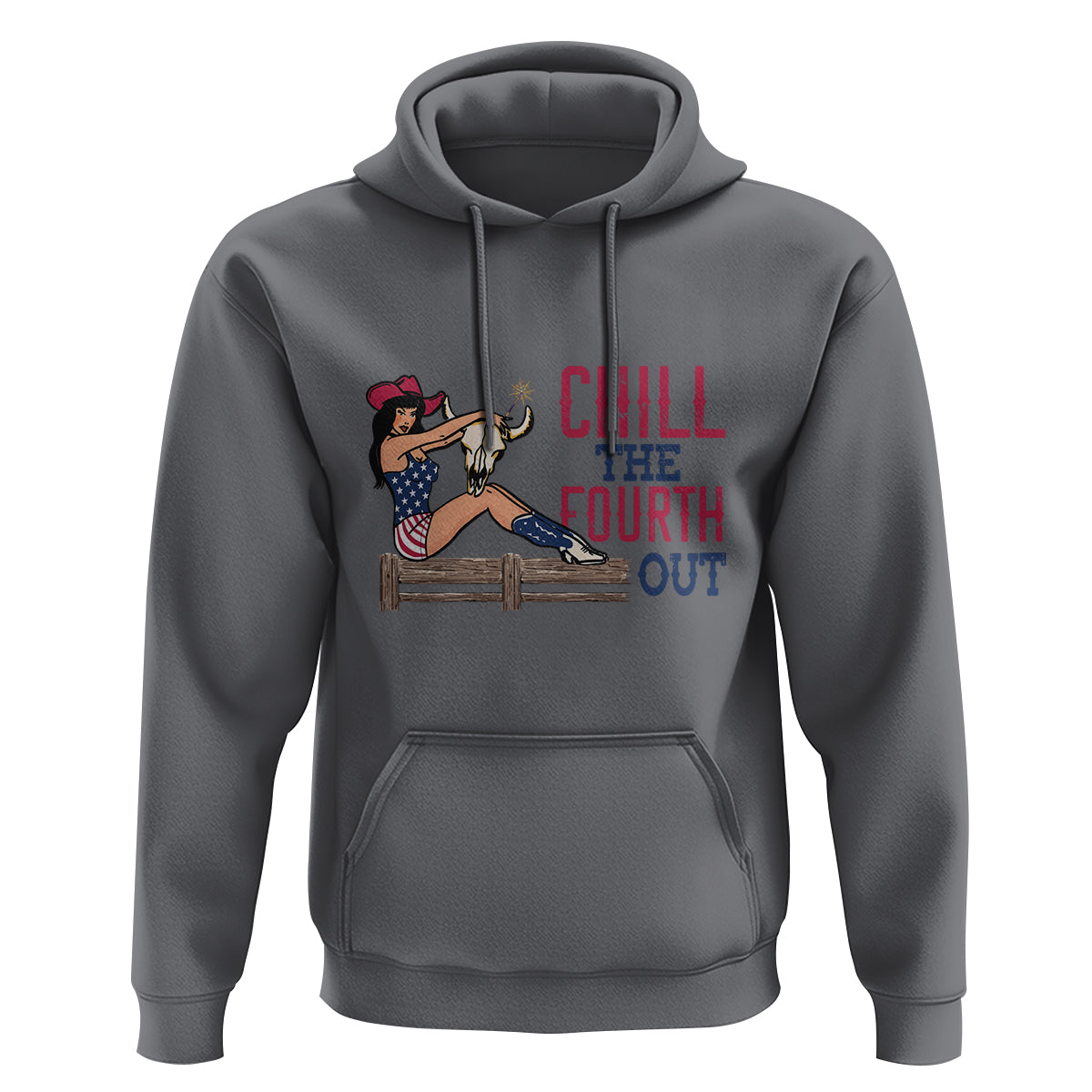 4th Of July Hoodie Chill The Fourth Out American Women - Wonder Print Shop