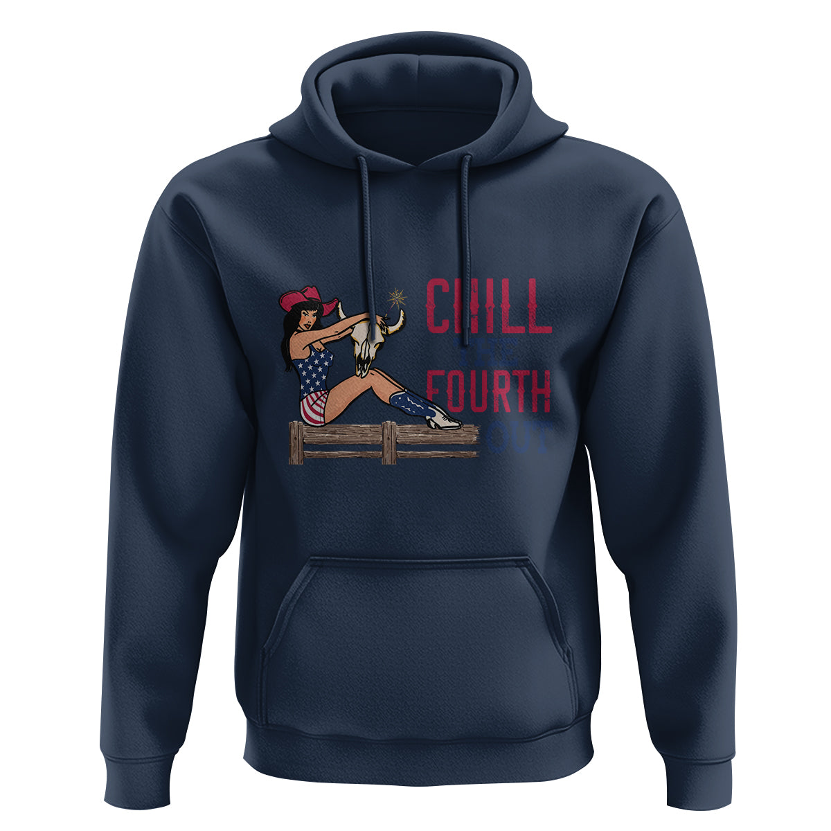 4th Of July Hoodie Chill The Fourth Out American Women - Wonder Print Shop