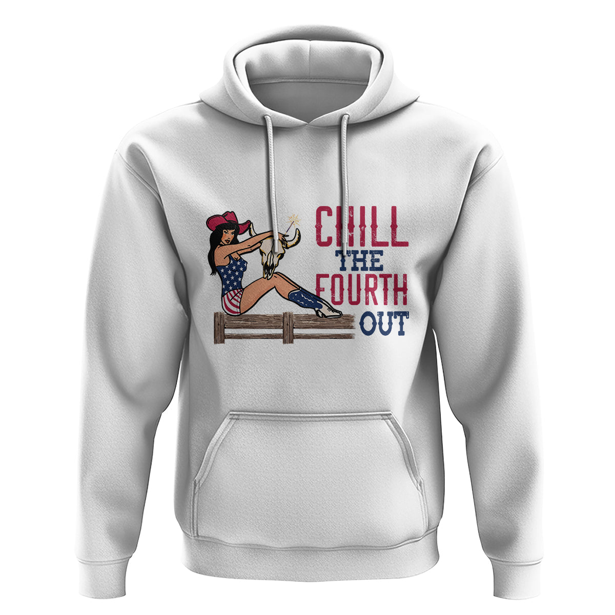 4th Of July Hoodie Chill The Fourth Out American Women - Wonder Print Shop
