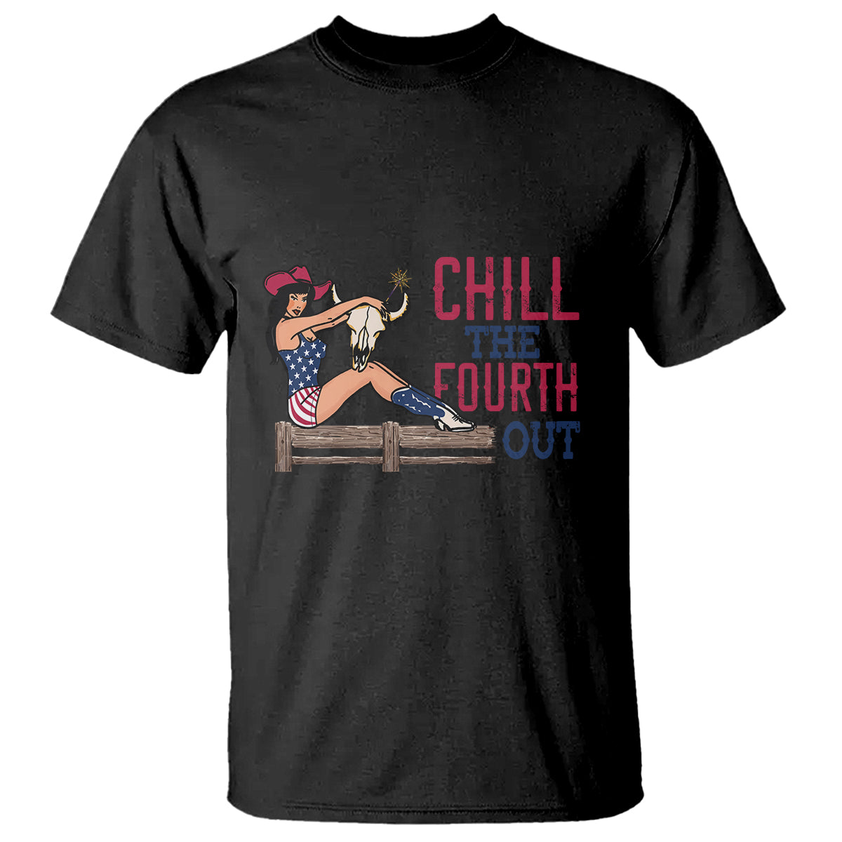4th Of July T Shirt Chill The Fourth Out American Women - Wonder Print Shop