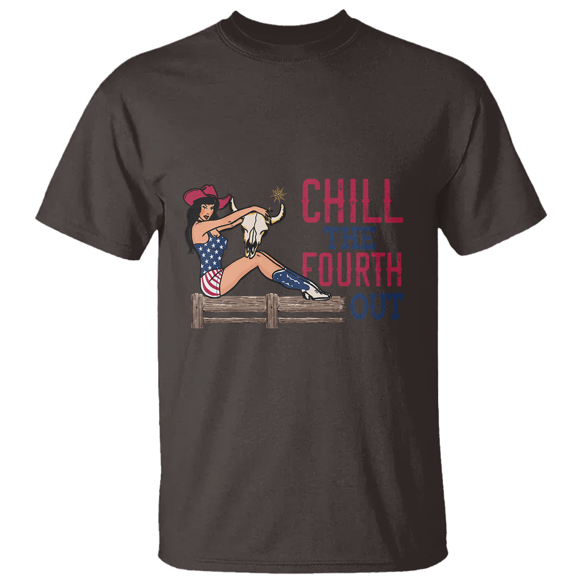 4th Of July T Shirt Chill The Fourth Out American Women - Wonder Print Shop
