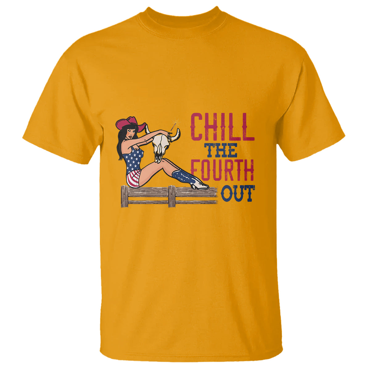 4th Of July T Shirt Chill The Fourth Out American Women - Wonder Print Shop