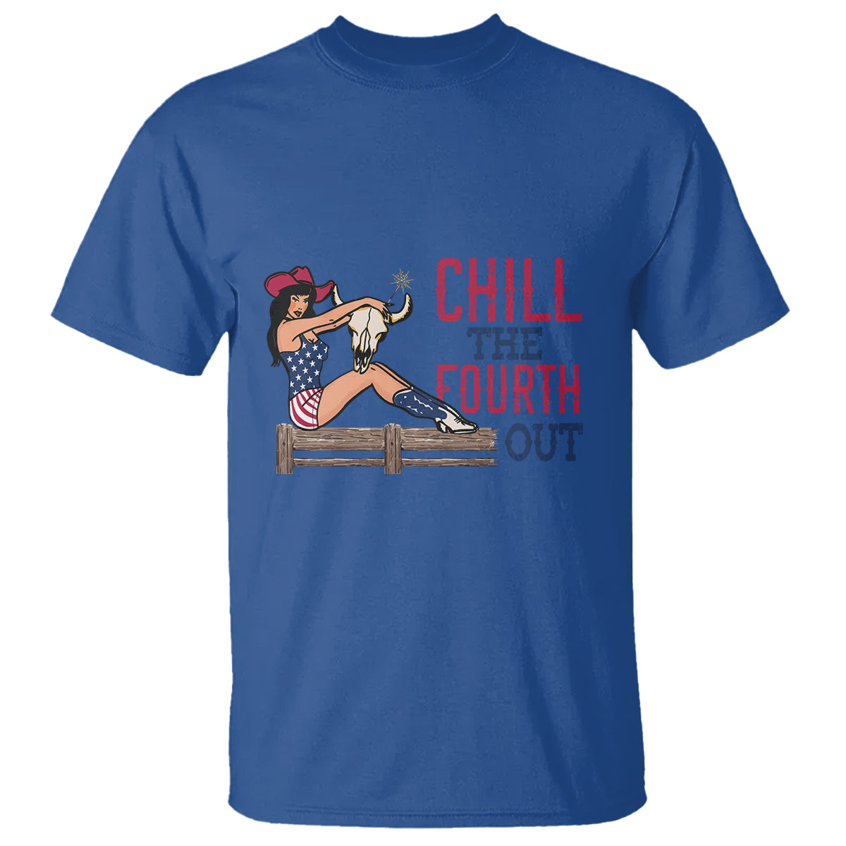 4th Of July T Shirt Chill The Fourth Out American Women - Wonder Print Shop