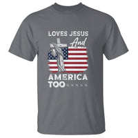 4th Of July T Shirt Loves Jesus and America Too - Wonder Print Shop