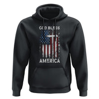 4th Of July Hoodie God Bless America Flag Christian - Wonder Print Shop