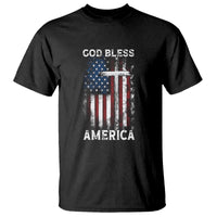 4th Of July T Shirt God Bless America Flag Christian - Wonder Print Shop