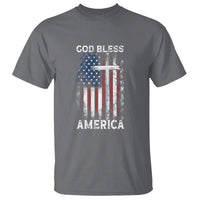 4th Of July T Shirt God Bless America Flag Christian - Wonder Print Shop