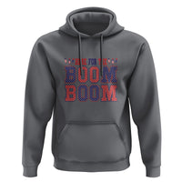 4th Of July Hoodie Here For The Boom Patriotic Independence Day - Wonder Print Shop