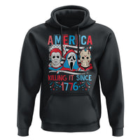 Funny 4th Of July Hoodie America Killing IT Since 1776 Horror - Wonder Print Shop