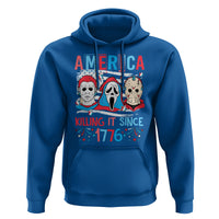 Funny 4th Of July Hoodie America Killing IT Since 1776 Horror - Wonder Print Shop