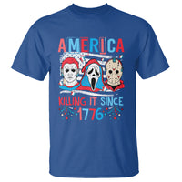 Funny 4th Of July T Shirt America Killing IT Since 1776 Horror - Wonder Print Shop