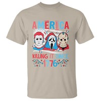 Funny 4th Of July T Shirt America Killing IT Since 1776 Horror - Wonder Print Shop