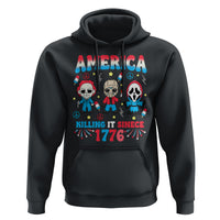 Funny 4th Of July Hoodie America Killing IT Since 1776 Horror - Wonder Print Shop