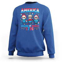 Funny 4th Of July Sweatshirt America Killing IT Since 1776 Horror - Wonder Print Shop