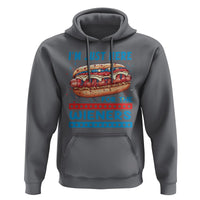 4th Of July Hoodie I'm Just Here For The Wieners Patriotic Hot Dog - Wonder Print Shop