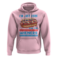 4th Of July Hoodie I'm Just Here For The Wieners Patriotic Hot Dog - Wonder Print Shop