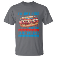 4th Of July T Shirt I'm Just Here For The Wieners Patriotic Hot Dog - Wonder Print Shop