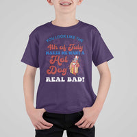 You Look Like The 4th Of July Funny Hot Dog T Shirt For Kid