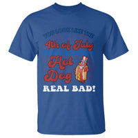 You Look Like The 4th Of July Funny Hot Dog T Shirt