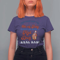You Look Like The 4th Of July Funny Hot Dog T Shirt For Women