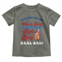 You Look Like The 4th Of July Funny Hot Dog Toddler T Shirt