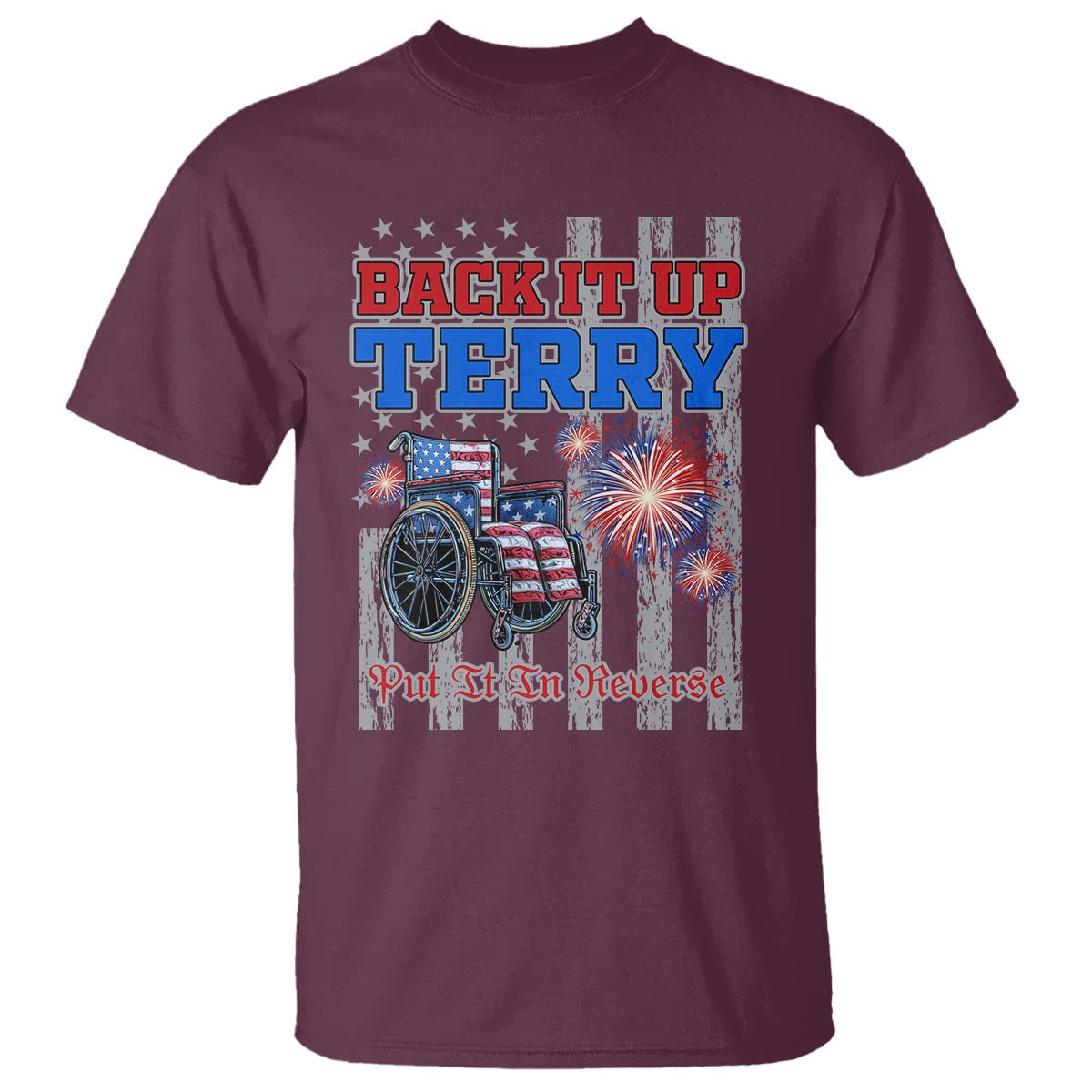 Funny 4th Of July T Shirt Back Up Terry Put It In Reverse - Wonder Print Shop