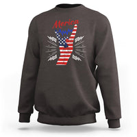 Merica Rock Sign 4th Of July Sweatshirt - Wonder Print Shop