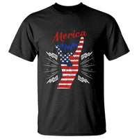 Merica Rock Sign 4th Of July T Shirt - Wonder Print Shop