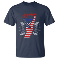 Merica Rock Sign 4th Of July T Shirt - Wonder Print Shop